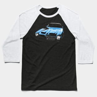 Early Bird Blue Chrome Baseball T-Shirt